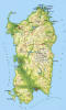Mapka Sardínie